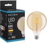 Mexen Vintis LED филаментна крушка E27, G125, 6W, Топла - 2700K, 600 lm, кехлибар (L158-E27-0627-50)