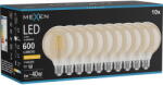 Mexen Vintis 10x LED Филамент крушка E27, G95, 6W, топла - 2200K, 600 lm, кехлибар (L157-E27-0622-50x10)