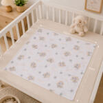 Baby Bruin nyomott mintás textil pelenka - fiús bárány minta (2 db) (311197fiubari)