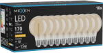 Mexen Vintis 10x крушка с нажежаема жичка спирала LED E27, G80, 2W, Топла - 2200K, 170 lm, (L165-E27-0222-50x10)