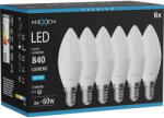 Mexen Nova 6x LED крушка E14, C37, 8W, Студена - 6500K, 840 lm - L102-E14-0865-01x06 (L102-E14-0865-01x06)