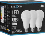 Mexen Nova 3x LED крушка E27, A70, 18W, Неутрална - 4000K, 1890 lm - L100-E27-1840-01x03 (L100-E27-1840-01x03)