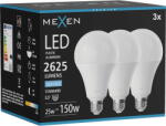 Mexen Nova 3x LED крушка E27, A95, 25W, Студен - 6500K, 2625 lm - L100-E27-2565-01x03 (L100-E27-2565-01x03)