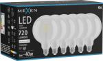Mexen Vintis 6x LED филамент крушка E27, G125, 6W, неутрална - 4000K, 720 lm, прозрачно (L158-E27-0640-00x06)