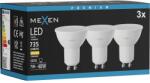 Mexen Nova 3x LED крушка GU10, 7W, Топла светлина - 3000K, 735 lm - L107-GU10-0730-01x03 (L107-GU10-0730-01x03)