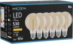 Mexen Vintis 6x LED спирална лампа с нажежаема жичка E27, G80, 6W, Топло - 2200K, 530 lm, (L165-E27-0622-50x06)