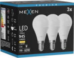 Mexen Nova 3x LED крушка E14, G45, 9W, Топло бяла - 3000K, 945 lm - L101-E14-0930-01x03 (L101-E14-0930-01x03)