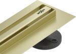 Mexen Flat 360° Slim линеен въртящ се отвод 110 см, златисто четкан - 1A41110 (1A41110)