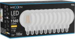 Mexen Vintis 10x LED филаментна крушка E27, G125, 12W, Топла - 2700K, 1560 lm, прозрачна (L158-E27-1227-00x10)