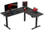 Huzaro Hero 9.5 elektromosan emelhető sarok gamer asztal, 160 cm x 140 cm