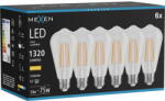 Mexen Vintis 6x LED филамент крушка E27, ST64, 10W, Топла - 2700K, 1320 lm, ясна - L152-E27-1027-00x06 (L152-E27-1027-00x06)