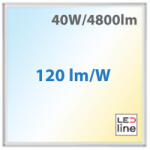 GMLedline LED panel (595 x 595 mm) 40W - CCT, változtatható színhőmérséklet, állítható teljesítmény, backlite panel (LL-223950)