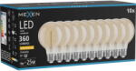 Mexen Vintis 10x крушка с нажежаема спирала LED E27, G80, 4W, Топла - 2200K, 360 lm, (L165-E27-0422-50x10)