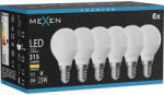 Mexen Nova 6x LED крушка E14, G45, 3W, Топло - 3000K, 315 lm - L101-E14-0330-01x06 (L101-E14-0330-01x06)