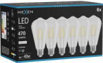Mexen Vintis 6x LED нажежаема крушка E27, ST64, 4W, неутрална - 4000K, 470 lm, прозрачна (L152-E27-0440-00x06)