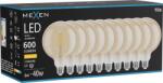 Mexen Vintis 10x LED филaментна крушка E27, G125, 6W, Топла - 2700K, 600 lm, кехлибар (L158-E27-0627-50x10)