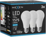 Mexen Nova 3х LED крушка E27, A60, 15W, Студена - 6500K, 1575 lm - L100-E27-1565-01x03 (L100-E27-1565-01x03)