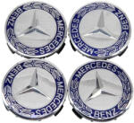 AutoHelix MSA Set 4 Capace Jante Aliaj Mercedes-Benz 75mm Albastre (MERC75MM)