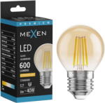Mexen Vintis LED нажежаема жичка крушка E27, G45, 6W, Топла - 2200K, 600 lm, кехлибар (L156-E27-0622-50)