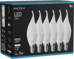 Mexen Nova 6x LED крушка пламък E14, C37, 10W, Неутрална - 4000K, 1055 lm - L106-E14-1040-01x06 (L106-E14-1040-01x06)