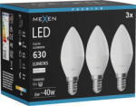 Mexen Nova 3x LED крушка E14, C37, 6W, Неутрална - 4000K, 630 lm - L102-E14-0640-01x03 (L102-E14-0640-01x03)