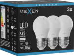 Mexen Nova 3x LED крушка E27, G45, 7W, Неутрална - 4000K, 735 lm - L101-E27-0740-01x03 (L101-E27-0740-01x03)