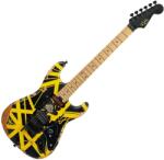 EVH Striped Series Frankenstein Frankie MN Black with Yellow Stripes Chitară electrică