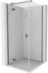 Mexen Mist-H T cabina de duș cu ușă rabatabilă stânga 80 x 80 cm, transparent, gri pistol periat - 8A5T-080-080-66-00-L (8A5T-080-080-66-00-L)