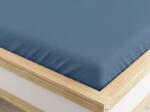  Cearsaf din microfibra cu elastic albastru 180 x 200 cm