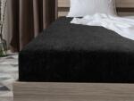  Cearsaf frote MOLTON negru 180 x 200 cm