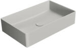 SAPHO GSI Kube X pultra szerelhető kerámia mosdótál 60x37 cm, matt cement 945317 (945317)