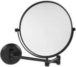 Bemeta Dark fali 2 oldalas kozmetikai tükör 3x nagyítással 200 mm, fekete XR010B (XR010B)