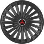 AutoHelix MSA Set 4 capace roti Joy Negru R15 Compatibil Cu Mitsubishi (5361)