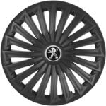 AutoHelix MSA Set 4 capace roti Joy Negru R15 Compatibil Cu Peugeot (5370)