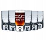 Krosno 6 X Vodkás Pohár Lengyel Euro 2024 Gravírozó Handmade Krosno Lagrima 30ml (F18C323003001010)