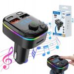  Autós Bluetooth Fm Transmitter Usb 3.0A 1.0A Qc Type-c MP3 Töltő (EXC251214)