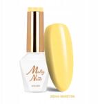 MOLLY Nails Hibrid lakk Mollynails 8g Sorbet Lemon Cream Sárga No. 290 Vaj (lakier do paznokci idealny na wiosnę lato)