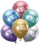 PartyPal Lufi, Happy Birthday, króm, 6 db/cs