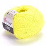 YARNART Fonal Yarnart Jeans 58 sárga neon tökéletes plüssjátékokhoz puha (58)