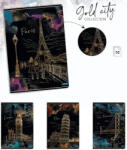 Lastva tűzött füzet A/4, vonalas, 52 lapos, Gold City (COK-84584) - officetrade
