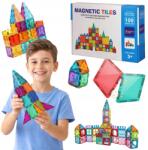 Doris Mágneses Építőkockák 3D Magnetic Tiles 100 El Oktatási Építőkészlet (1104)