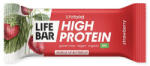 Lifefood Baton proteic cu capsuni bio 40g Lifebar