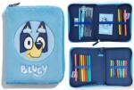  DISNEY Bluey töltött tolltartó kihajtható kétszintes 21 db írószerrel
