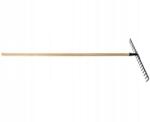 AWTools Fém gereblye fa nyéllel 18 fogú 48cm (AW00098)