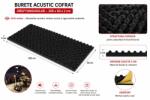 MyStyle Burete acustic fonoabsorbant cofrat si izolator fonic, Adezivat, Dimensiune placa 100X50X2cm