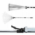 AWTools Kerti legyező gereblye állítható 15 fogú 55x163cm (AW00093)