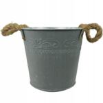 Luk Fém virágtartó fedél 16cm ajándék anyukának (QX2073-074-075M/GREY )