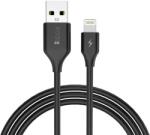  Cablu USB-A la Lightning 1 m, Negru (B-0067L)