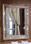 Settimo Oglinda de perete Incanto cu rama lemn argintiu antichizat, 96 x 76 cm, Stil Baroc Italian (EU363)