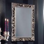 Settimo Oglinda de perete Regale cu rama lemn argintiu antichizat, 85 x 115 cm, Stil Baroc Italian (EU368)